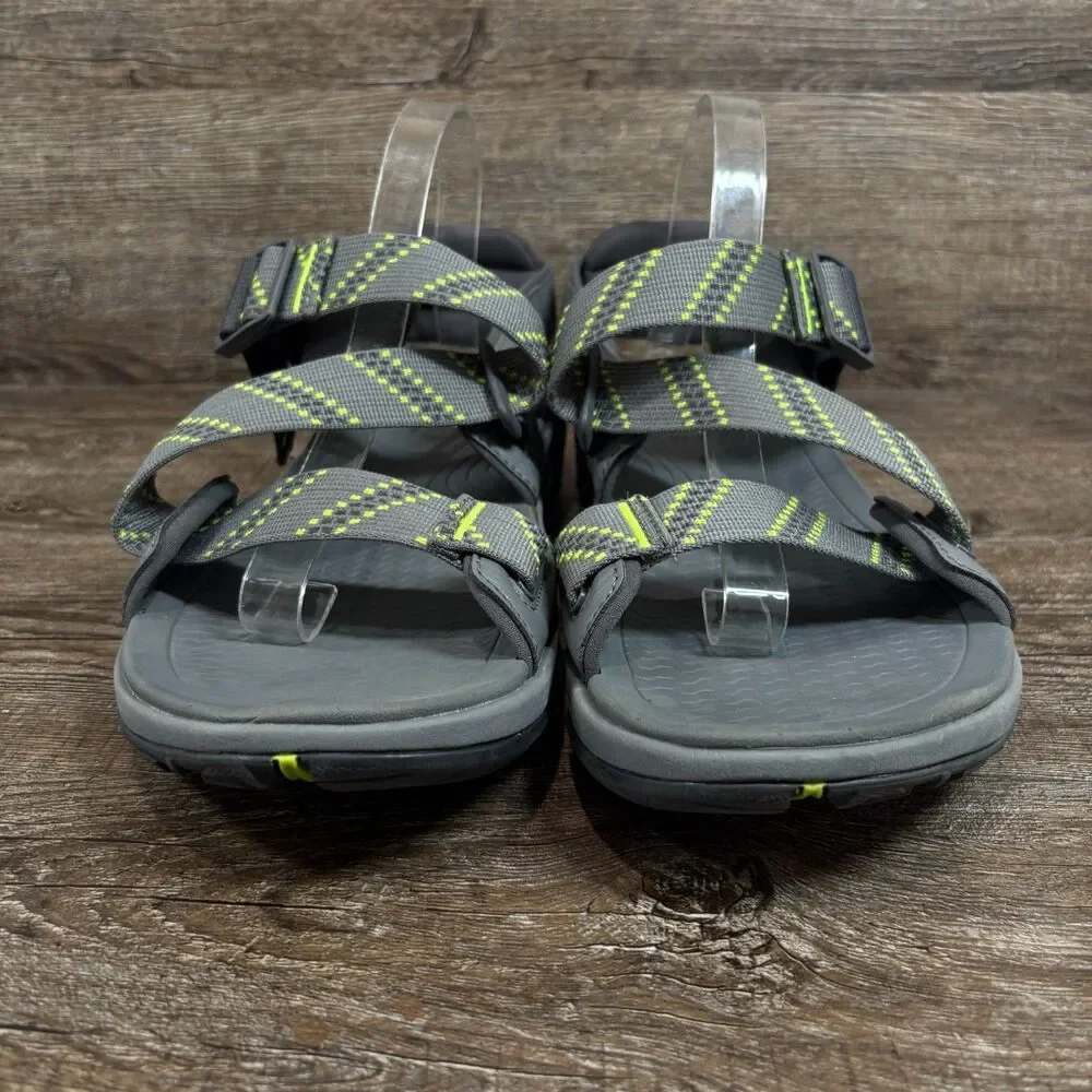 Kuru Current Sandals Men's 11 Slate Gray Green Sport Beach Water Walking Shoes
